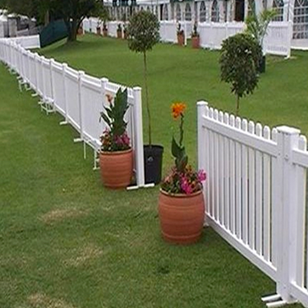 White Resin Fencing / Barricades